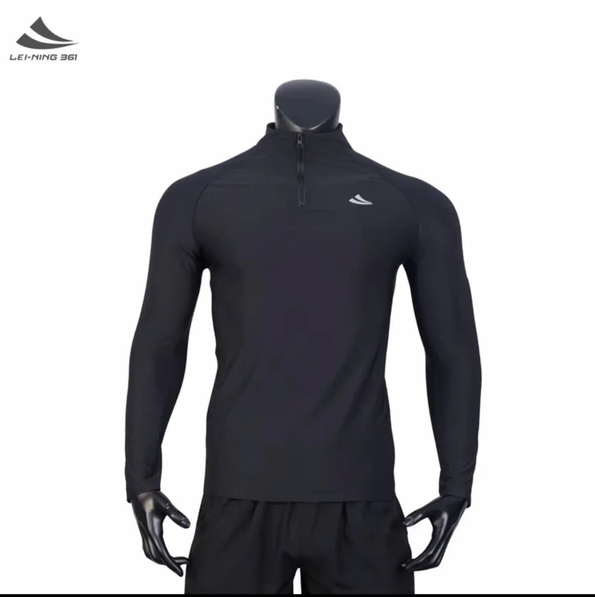 Áo Thun Giữ Nhiệt Dài Tay Lei-Ning 361 Cổ Khóa Kéo-AOGN01.361-detail-9