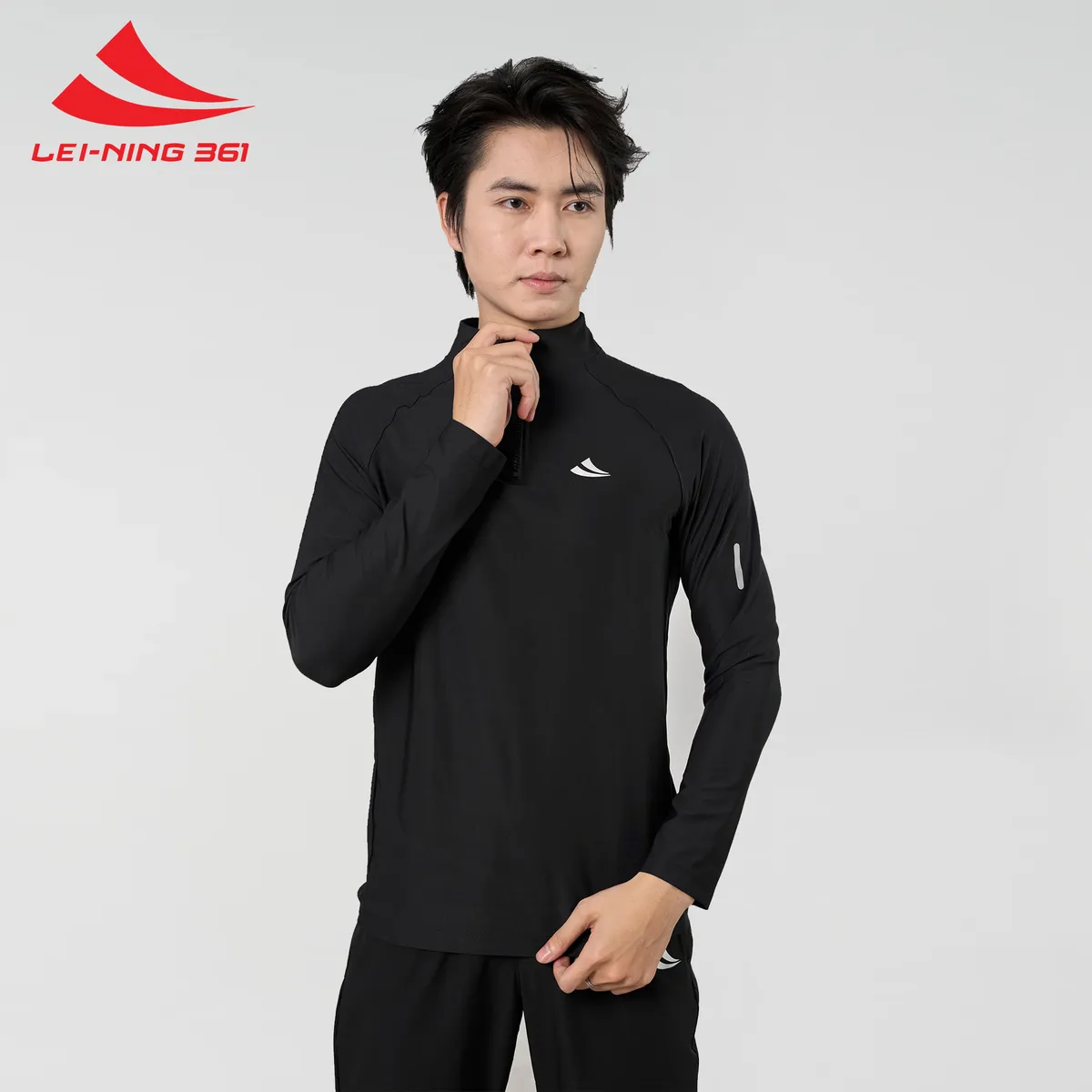 Áo Thun Giữ Nhiệt Dài Tay Lei-Ning 361 Cổ Khóa Kéo-AOGN01.361-detail-6